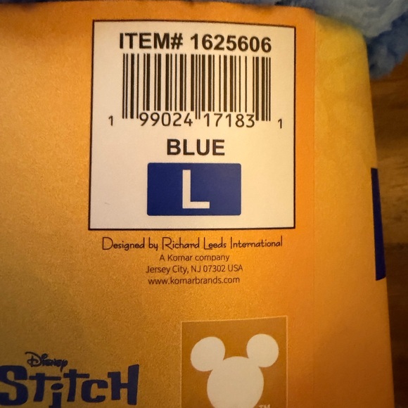 Disney Stitch One-Piece Pajama size Large - Picture 5 of 5